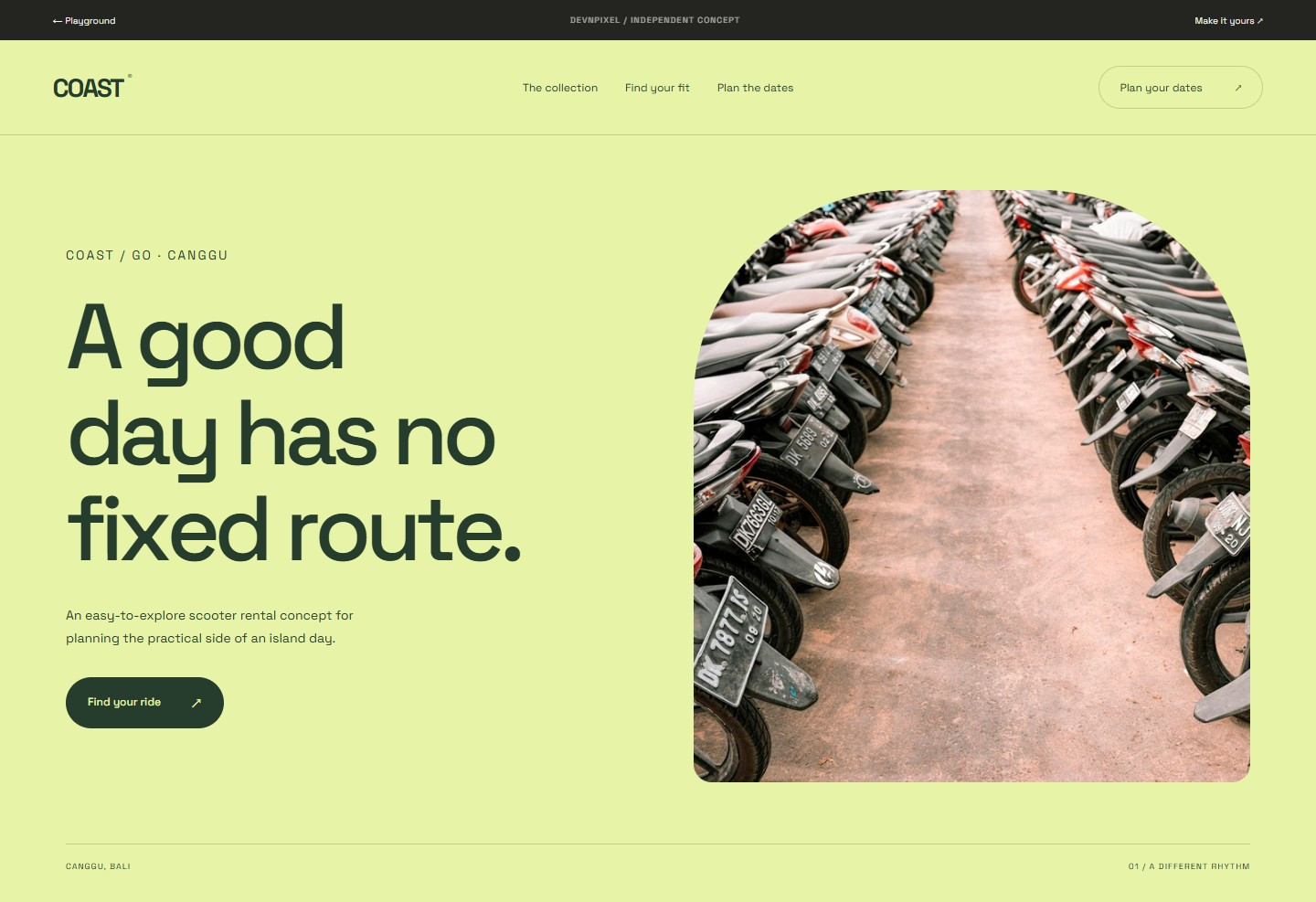 COAST / GO — Design concept