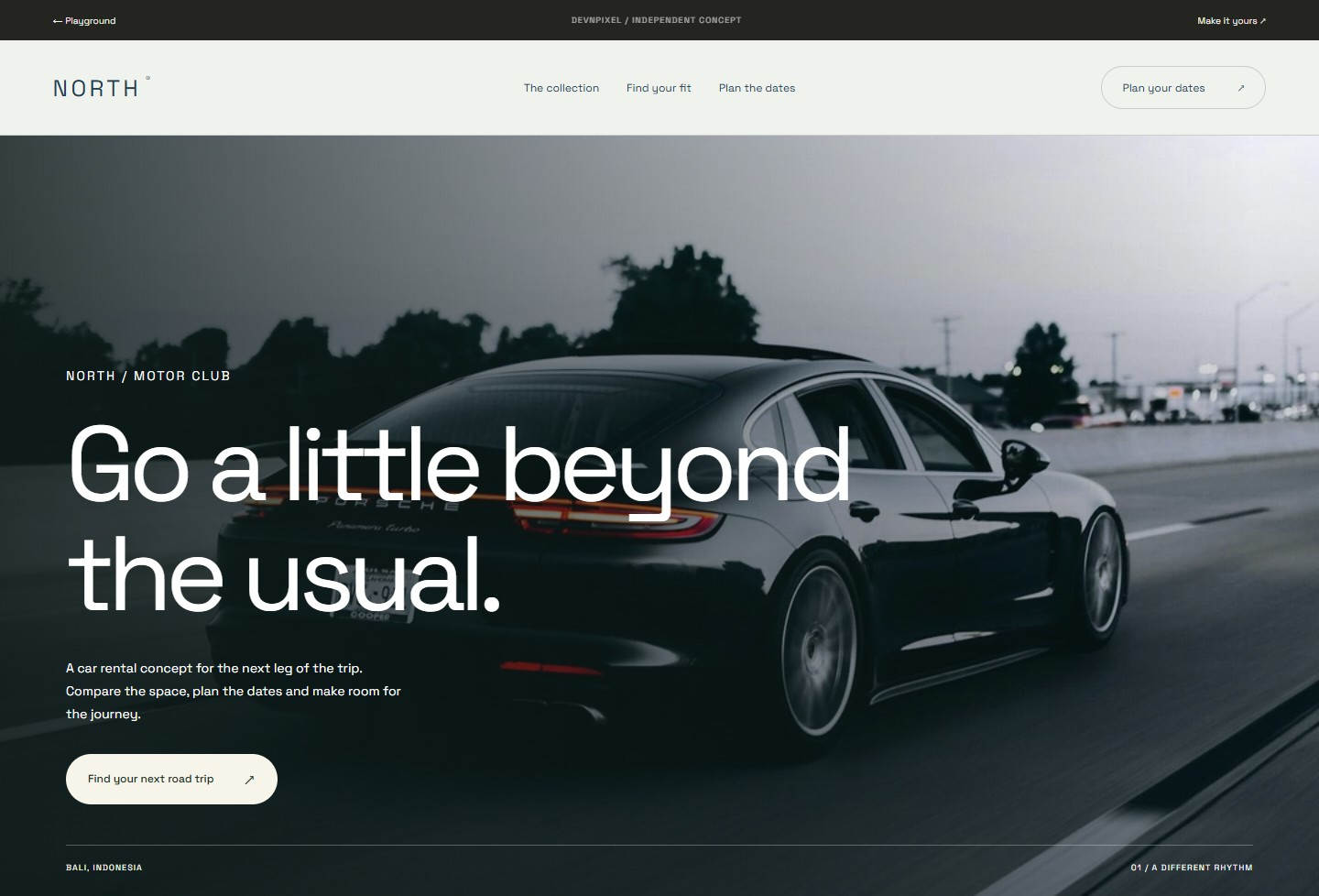 NORTH / MOTOR CLUB — Design concept