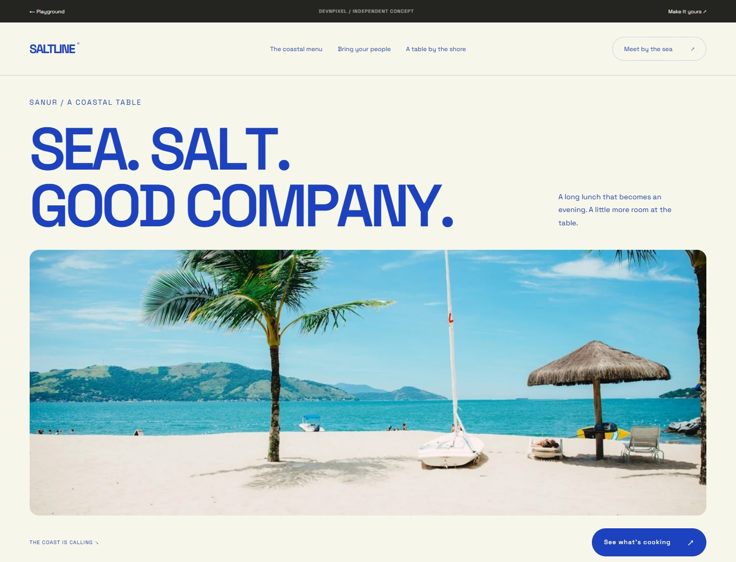 SALTLINE — Design concept