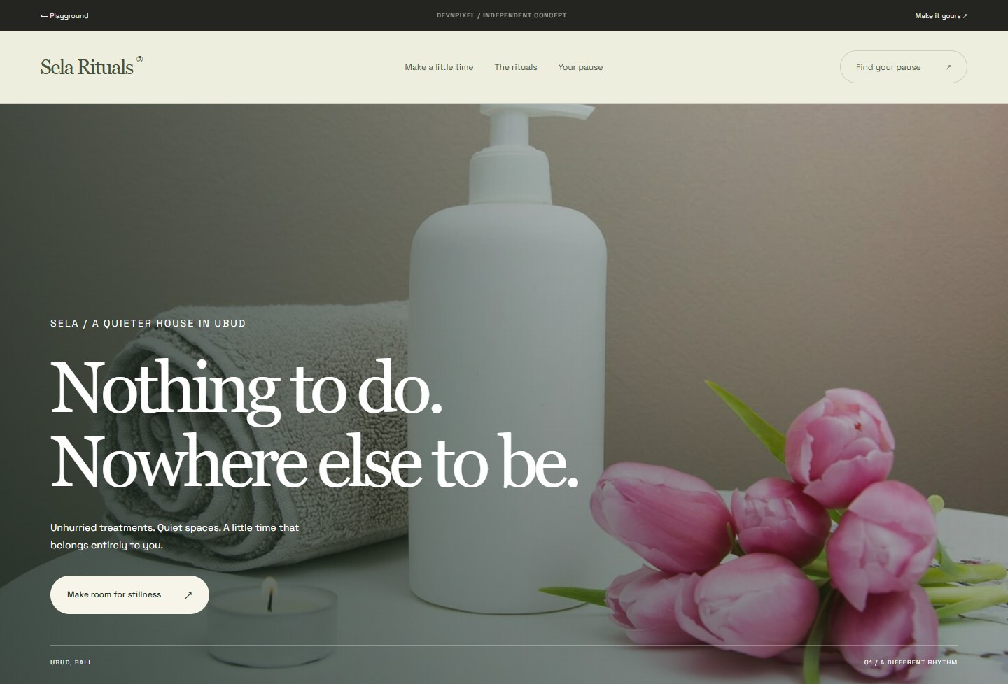 Sela Rituals — Design concept
