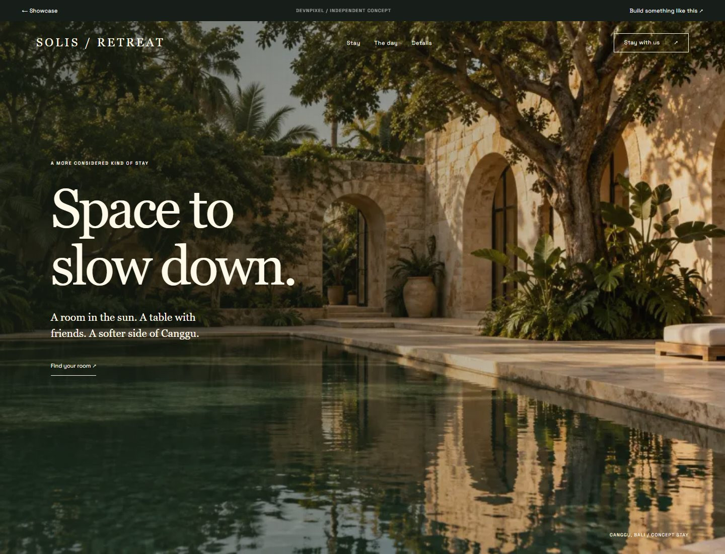SOLIS / RETREAT — Design concept