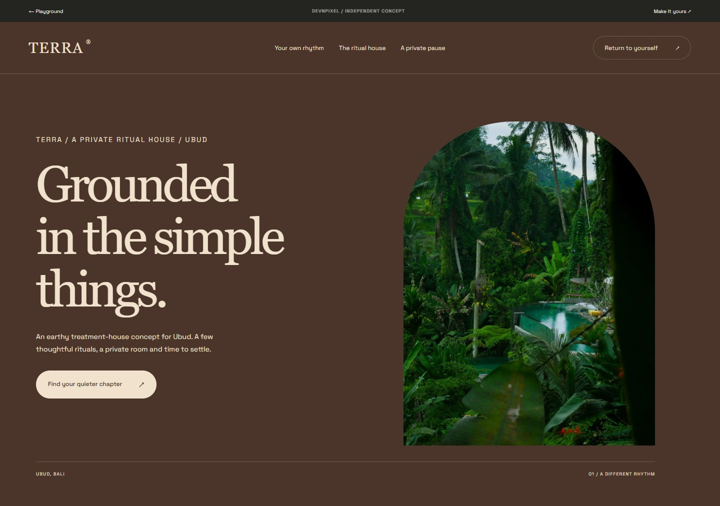 TERRA / ritual house — Design concept
